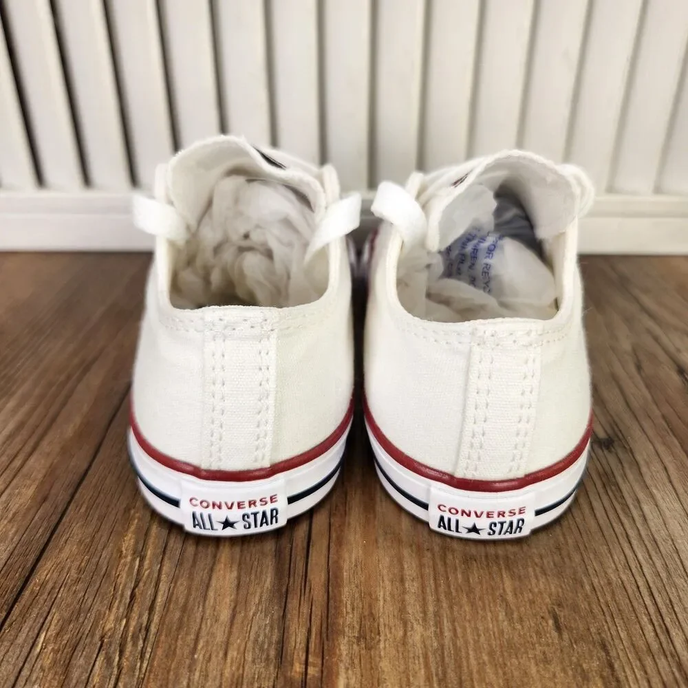 Converse Chuck Taylor All Star Infant Size 9 Optical White Canvas Shoes 7J256